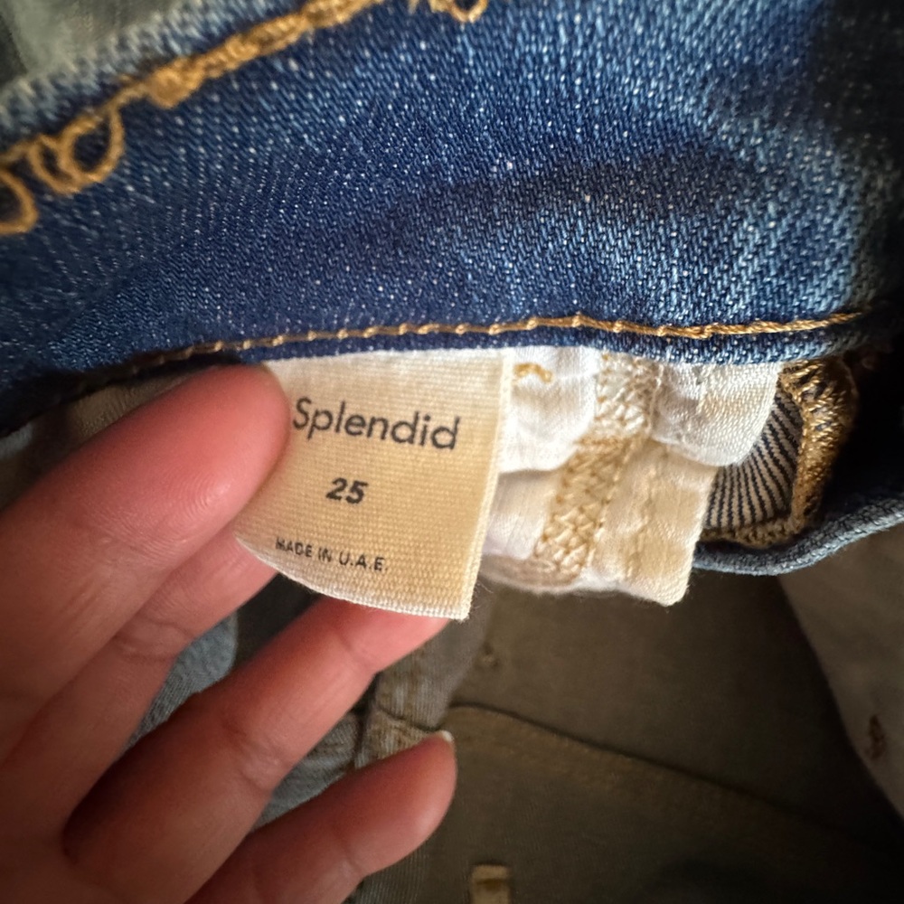 Splendid High-Rise Bootcut Jeans - Organic Cotton Blend - Size 25 - Picture 10 of 16